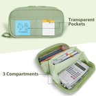 Large Capacity Pencil Case Pen Case Portable Durable Bag Pouch Holder Organize
