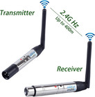 6pcs 2 4g Dmx512 Wireless 1 Male Transmitter   5 Female Receivers Control For St