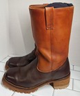 Vintage Campus Boots Men s Size 11 D Two Tone Brown Leather New Vibram Soles