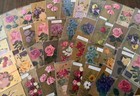 Huge lot Of 50 gold Back Roses   Flowers vintage floral Greetings postcards s912