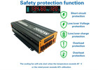 2000w Pure Sine Wave Power Inverter  peak 4000 Watt  Dc 12v To 110v W  3xac  Usb