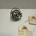Vintage - Metal Spinning Toy Gyroscope   Manual Paper   Spare Parts Incomplete 