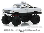 Greenlight 1 64 1972 Chevrolet K-10 Monster Bigfoot Truck Collectible