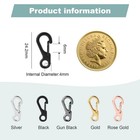 Mini Carabiner Clip Spring Snap Hook Buckle Keychain Backpack Camping