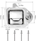 Truck Tool Box Latch Replacement- 304 Stainless Truck Toolbox Lock Kit 4 2 Pack