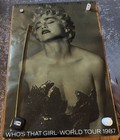 Vintage Madonna Poster 1987 Who   s That Girl World Tour Boy Toy Inc  Wear Shown
