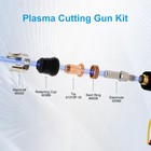 24   Ipt40 Plasma Cutting Torch Consumables Electrode Tips For Yeswelder Cut-65ds
