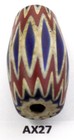 Old Antique Tapered Venetian Chevron Trade Bead Brick Red African  Ax27 Bg 76