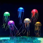 Fluorescent Artificial Jellyfish Aquarium Fish Tank Decoration Glow In The Dark