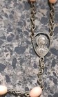 Vintage Jesus Christ Blessed Virgin Mary Broken Rosary 