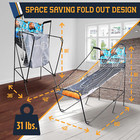 Dual Hoop Basketball Shootout Indoor Home Arcade Room Game With Electronic Led D