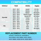 For Hyundai Elantra Accent Kia Auto Transmission Filter Gasket Kit 4632126000