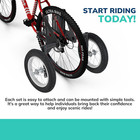 Adjustable Adult Bicycle Bike Stabilizers Training Wheels Fits 24  To 29  - Qual