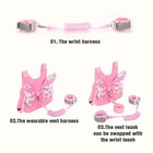 Pandaear Toddler Leash Harness And Anti Lost Wrist Link  3 In 1 Kids Safety    