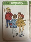 Lot Of 4 Butterick  Simplicity Toddler Girl Sz 4 Sewing Patterns 1965-1972