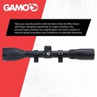 Gamo 4 X 32mm Adjustable Shock   Recoil Proof Hunting Air Rifle Scope   Mounts