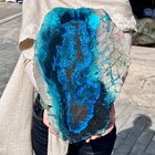 4 14lb Rare Specimen Of Flaky Section Mineral Of Silicon Peacock Stone
