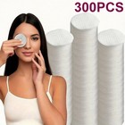300 Pcs Round Makeup Remover Pads Lint Free Facial Cleansing Wipes