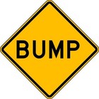 Lyle W8-1-24ha Bump Traffic Sign  24 In H  24 In W  Aluminum  Diamond  English 