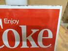  Vintage  Coca Cola Enjoy Coke Case Display Metal  Sign Display A
