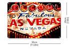 Welcome To Fabulous Las Vegas Nevada Metal Sign  Aluminum  New 12 X 8