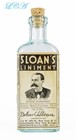 Antique Sloan s Liniment Bottles Labeled - Embossed - Rare Turquoise Variation 