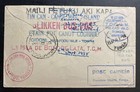 1938 Wellington New Zealand Tin Can Canoe Mail Cover To Niuafoou Tonga Toga