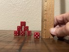 Set Of 7 Red Bakelite Dice