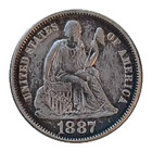 Pictorial Love Token Mortar   Pestle Pharmacy Pharmacist Druggist Seated Dime