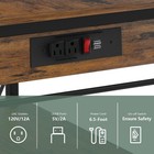 Bakers Rack With Power Outlet Kitchen Microwave Stand Cart 3 Tier Coffee Bar Tab