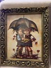 Pair Of Vintage Hummel Framed Art Prints Evans Boy And Girl 4x6 Set Pre-owned