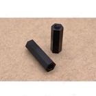 M2 M3 M4 Female-female Black Nylon Hex Column Standoff Support Spacer Pillar