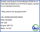 1881708c93 Engine Ecm International Maxxforce  7091548x91  5010857r93
