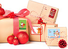 500 Christmas Gift Tag Stickers   Kraft Name Labels For Holiday Presents   Gifts
