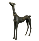 7 big Nice Chinese Old Bronze Collectable Handwork Carved Dog Statue Figure