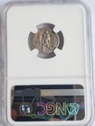 Julius Caesar Silver Denarius Roman Coin  48 7 Bc  Ngc Choice Fine Venus Aeneas