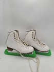 Jackson Competitor Figure Ice Skates Womens Size 7 B White Leather W Guards