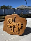 Vtg Handcrafted Wooden Carousel Horse Wall Plaque Folk Art 12x10 Nursery Decor