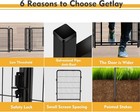 32 Inch Tall Garden Fence 8 Panels With Wide Door