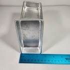 Set Of 10 Vintage Aluminum Individual Rectangular Mini Tart Pans 4 5  X 2 5  X 1