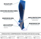 Double Couple 4 Pairs Compression Socks Small-medium  Black blue white red 