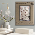 Loss Of Dog Or Cat- Memorial Gifts-engraved Leather Picture Frame