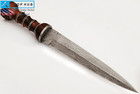 Custom Handmade Damascus Steel Roman Gladius Dagger Knife Short Sword Red  rep 