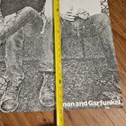 Simon And Garfunkel 20x28 Vtg Black   White Flat Poster Folk Rock 70s Original