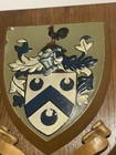 Walker Family Crest Plaque Coat Of Arms Wood Base - Odd  Wrong Name Plate 