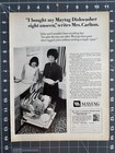 1970 Maytag Dishwasher Original Vintage Advertisement Appliances Print Ad