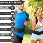 Neoprene Magnetic Posture Corrector Bad Back Lumbar Shoulder Support Belt Brace