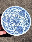 Antique Chinese Kitchen Qing Dynasty Porcelain Plate 19thc Blue White Plate 5 5 