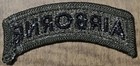 U s  Army Airborne Tab Patch - Subdued Od Green Bdu Arc Rocker New Nos Org Usgi