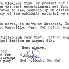 Rare Negro League Ed Hamman   s Indianapolis Clowns Barnstorming Baseball Letter